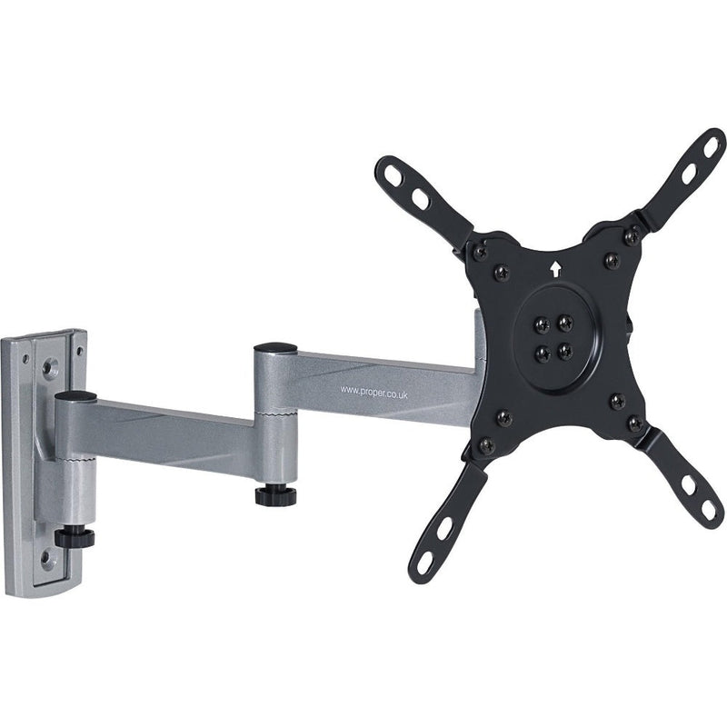 ProperAV Lockable Swing Arm TV Wall Bracket for Motorhome RV, Boat VESA Max 200x200