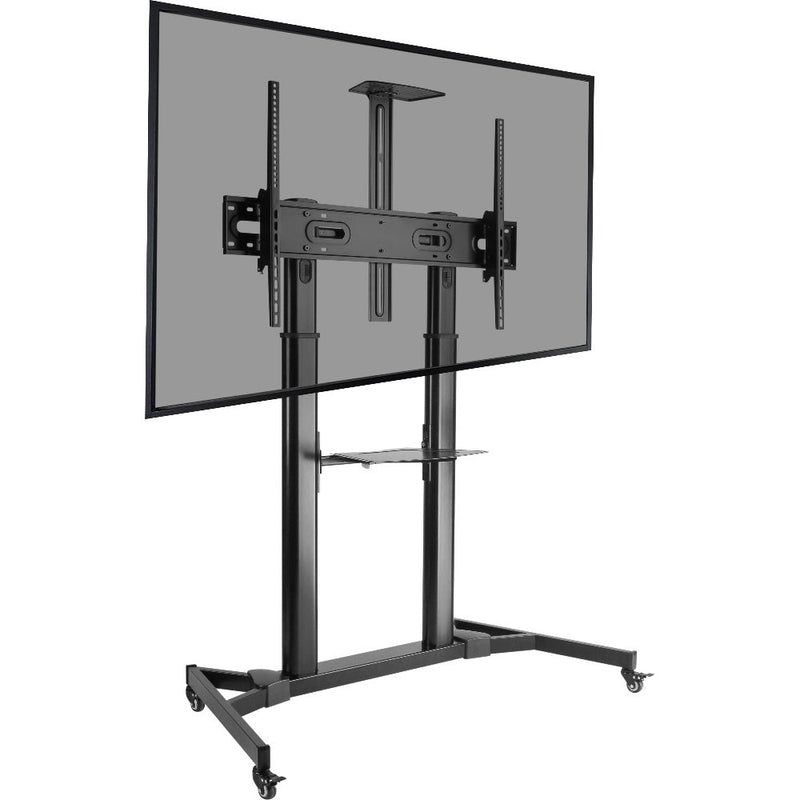 ProperAV Mobile TV Trolley Stand on Wheels for 60"-100" Max Load 100kg VESA Max 1000-600mm