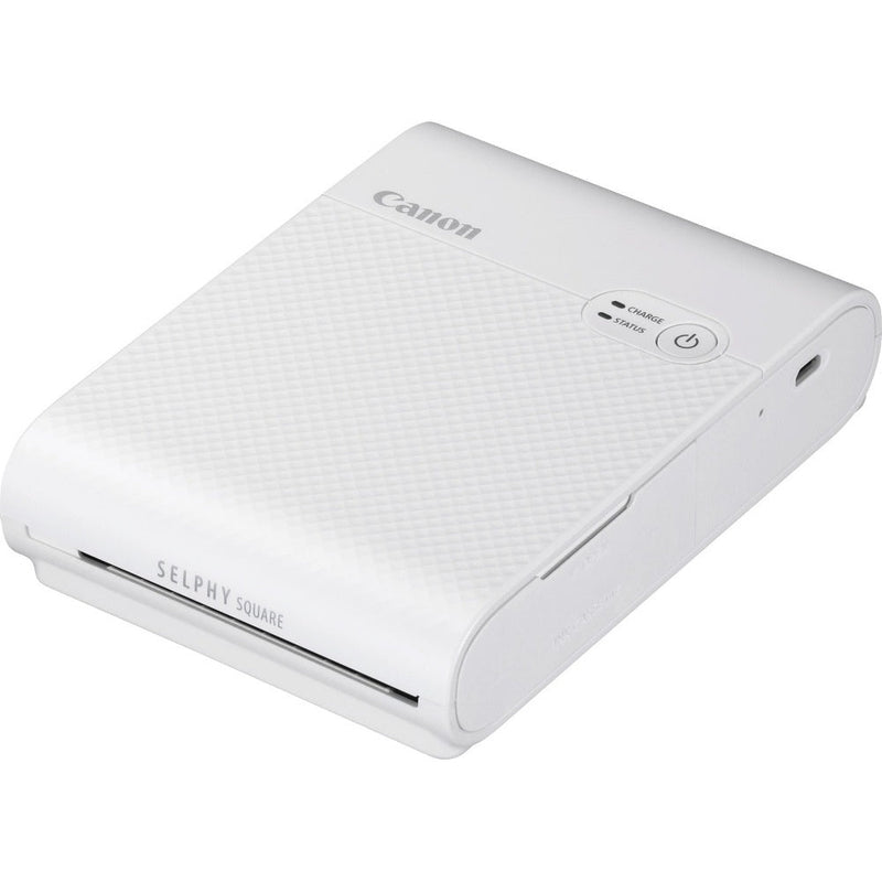 Canon Selphy Square QX10 Wireless Photo Printer - White - Printer & 20 Shot Pack