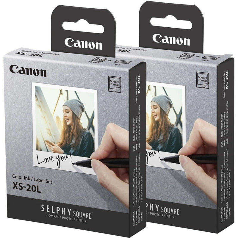 Canon XS-20L 2.7" x 2.7" Square Photo Paper for QX10 Printer - 40 Shots