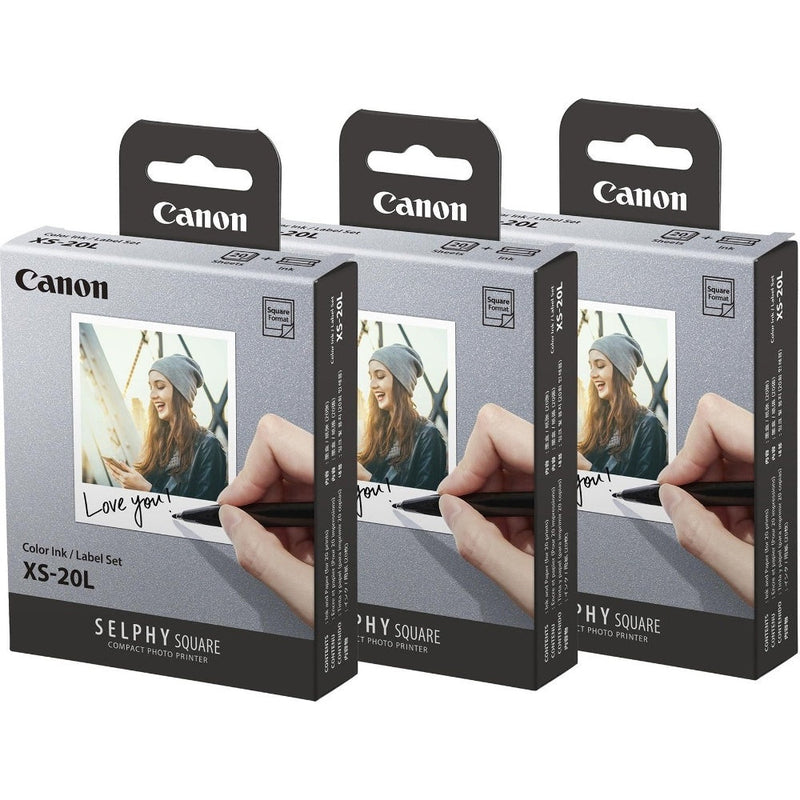Canon XS-20L 2.7" x 2.7" Square Photo Paper for QX10 Printer - 60 Shots