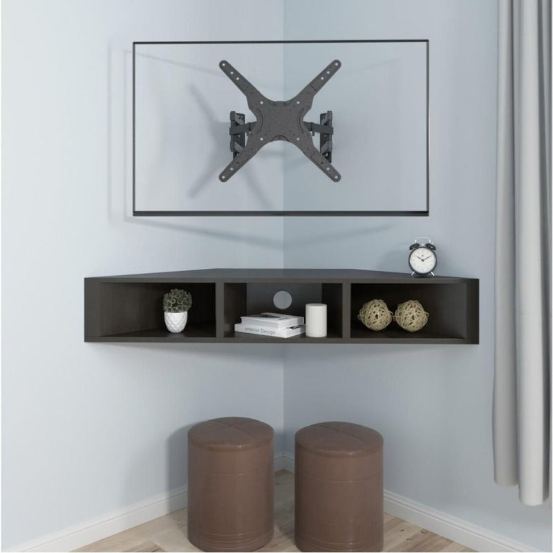 ProperAV Heavy Duty Swing Arm Corner TV Wall Bracket  23"- 55" VESA Max 400x400 Black