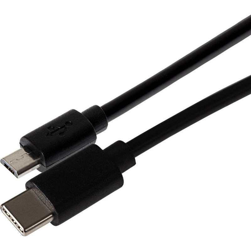 Maplin USB-C to Micro USB-B Cable Braided 1m