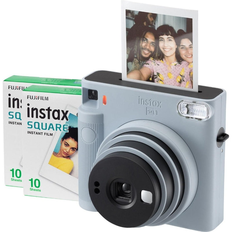 Fujifilm Instax Square SQ1 Instant Camera - Glacier Blue - Camera & 20 Shot Pack