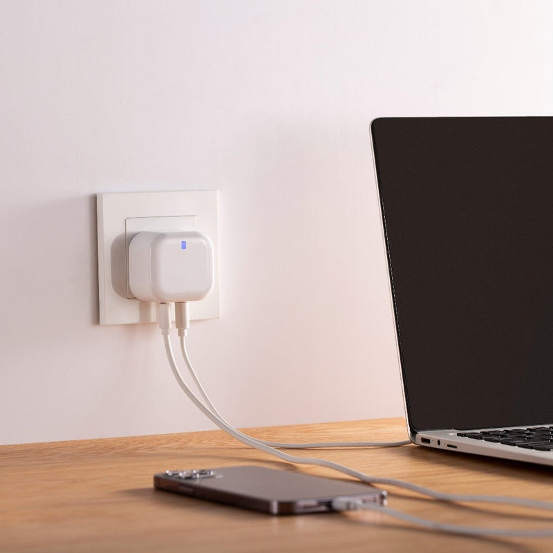 Maplin 2 Port USB Wall Charger 2x USB-C PD 20W High Speed Charging