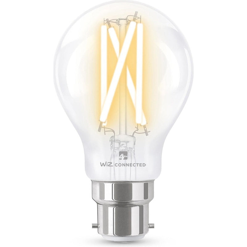4lite WiZ Connected A60 Filament Clear WiFi LED Smart Bulb - Pack of 2