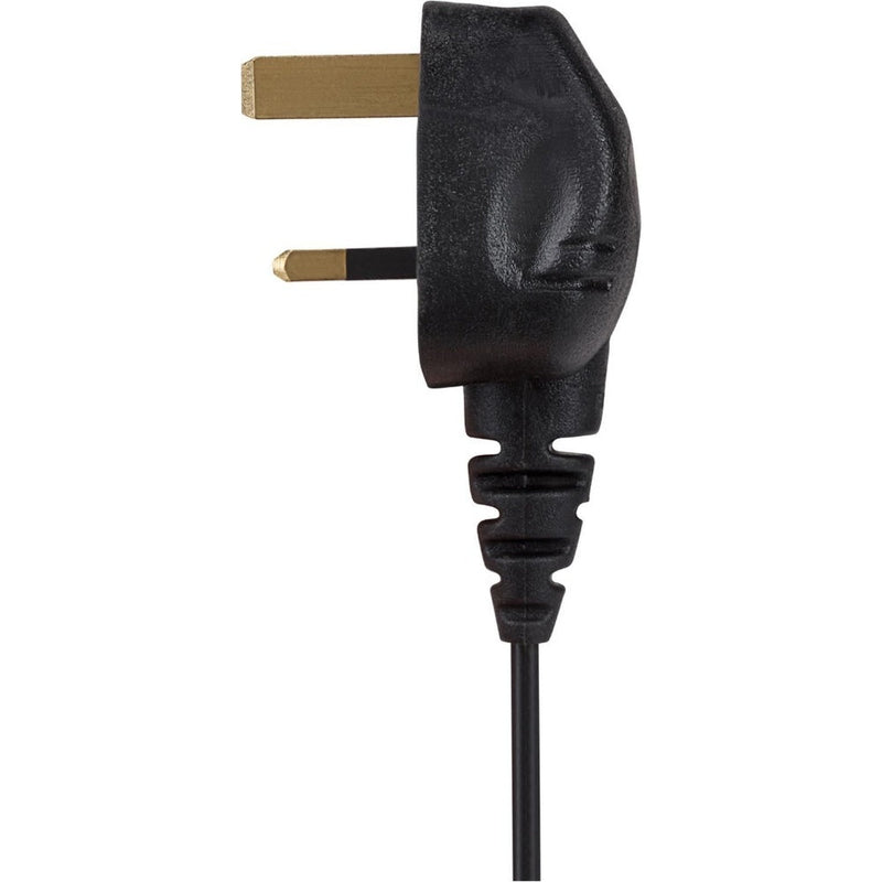 Maplin Power Lead IEC C7 Fig 8 2 Pin Plug to UK 3 Pin Mains Plug - 1.5m, 3 Amp Fuse