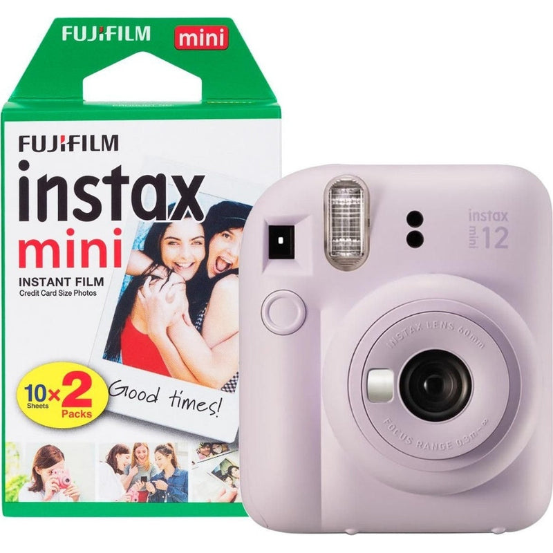 Fujifilm Instax Mini 12 Instant Camera - Lilac Purple - Camera & 20 Shot Pack