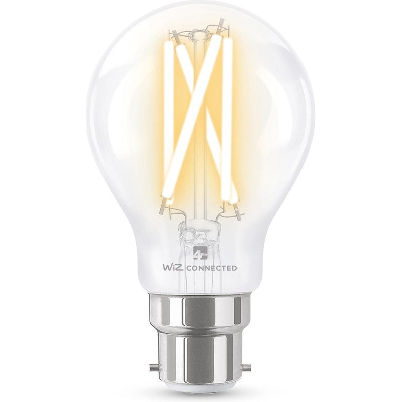 4lite WiZ Connected A60 Filament Clear WiFi LED Smart Bulb - Pack of 4