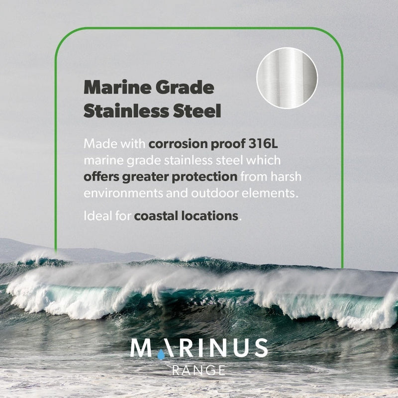 4lite Marinus GU10 Single Direction Outdoor Wall Light without PIR - Anthracite - Pack of 2