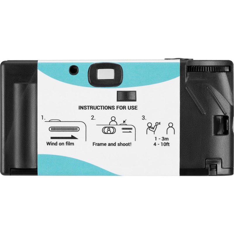 PRAKTICA Single Use Disposable Colour Film Camera with Flash - Green - Single