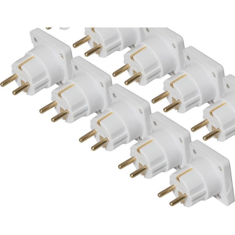 Maplin UK to European Travel Adapter Plug - Pack of 10