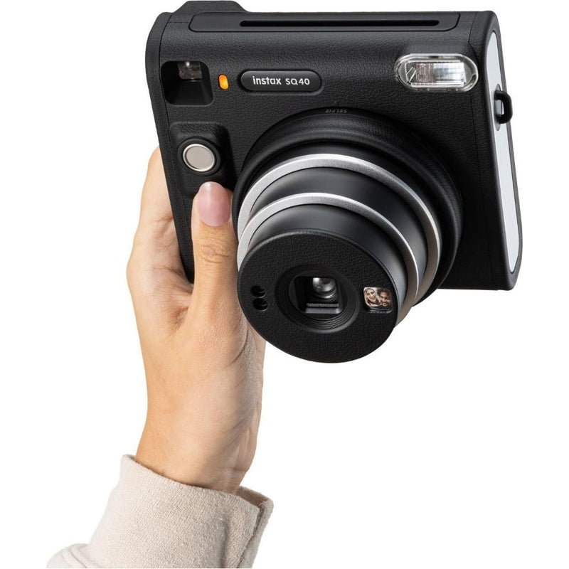 Fujifilm Instax Square SQ40 Instant Camera - Black - Camera & 20 Shot Pack