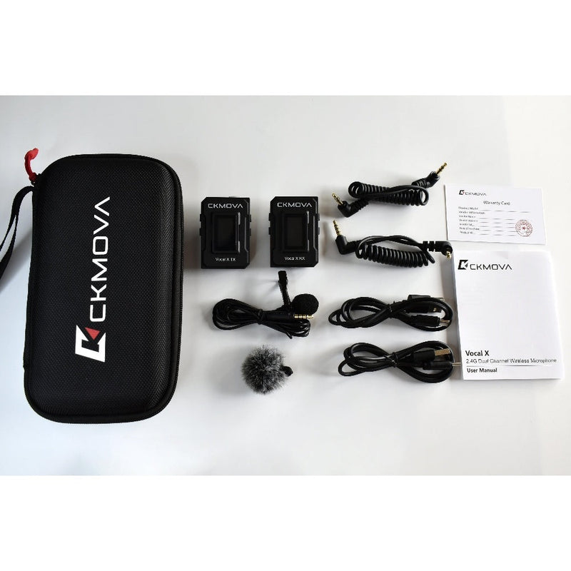 Maplin CKMOVA VOCAL X V1 Ultra Compact 2.4GHZ Dual Channel Wireless Microphone System 1x Transmitter 1 x Receiver Kit