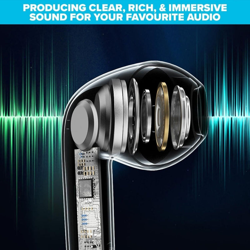 Maplin Wireless Earbuds Classic Fit Bluetooth V5.3 USB-C Charging