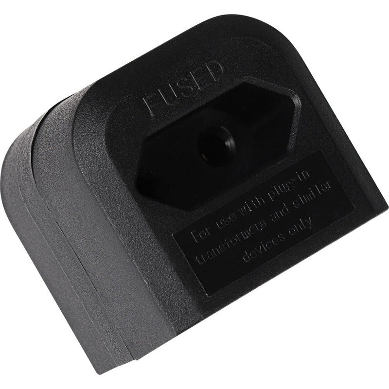 Maplin 2 Pin Mains Plug to UK 3 Pin Mains Plug Converter 3 Amp Fuse Black