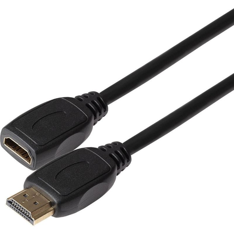 Maplin HDMI Male to HDMI Female 4K Ultra HD Extension Cable 3m Black