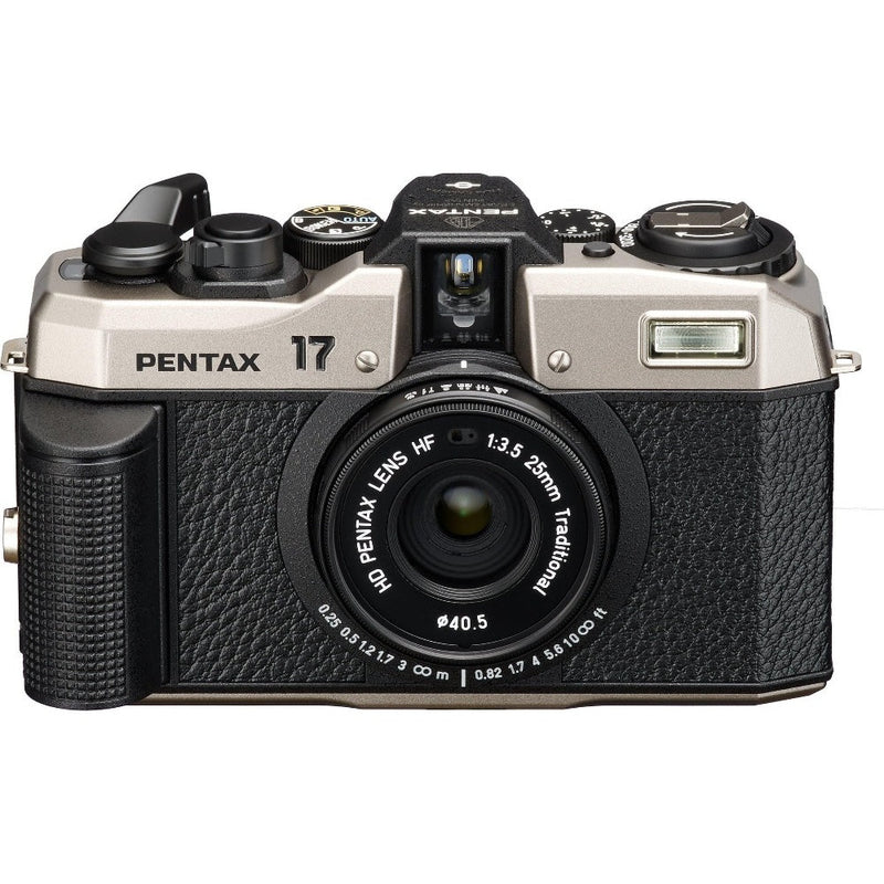 Pentax 17 Film Camera - Dark Silver - Camera & 1x 36 Exposure 35mm Film