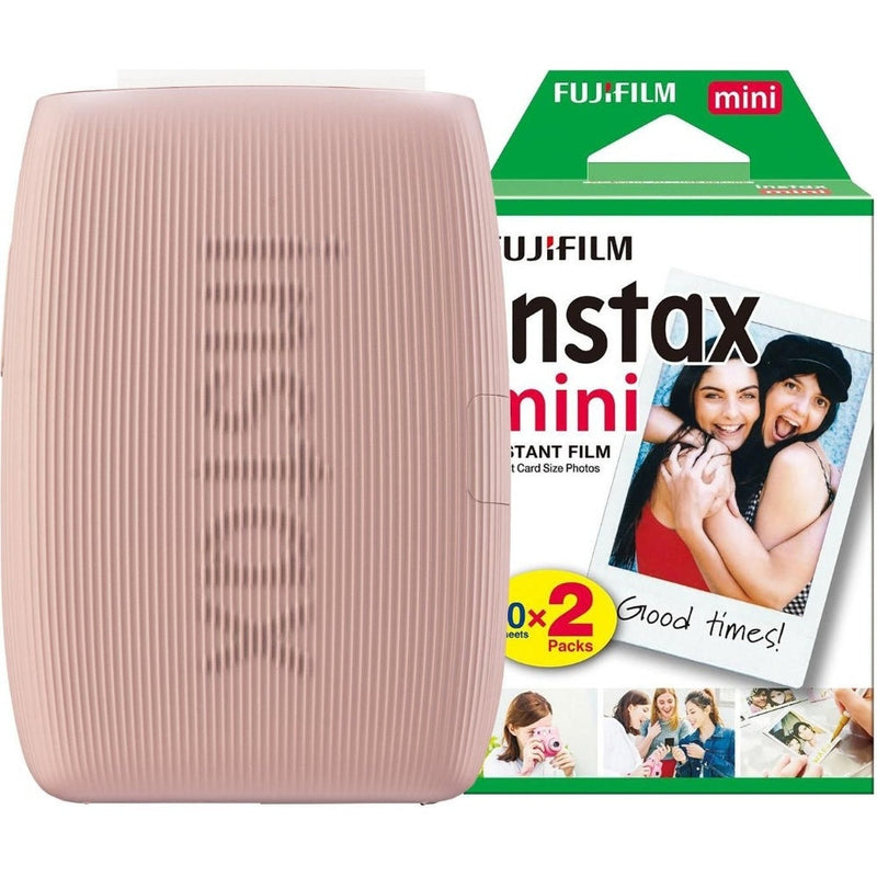 Fujifilm Instax Mini Link 3 Wireless Smartphone Photo Printer - Rose Pink - Printer & 20 Shot Pack