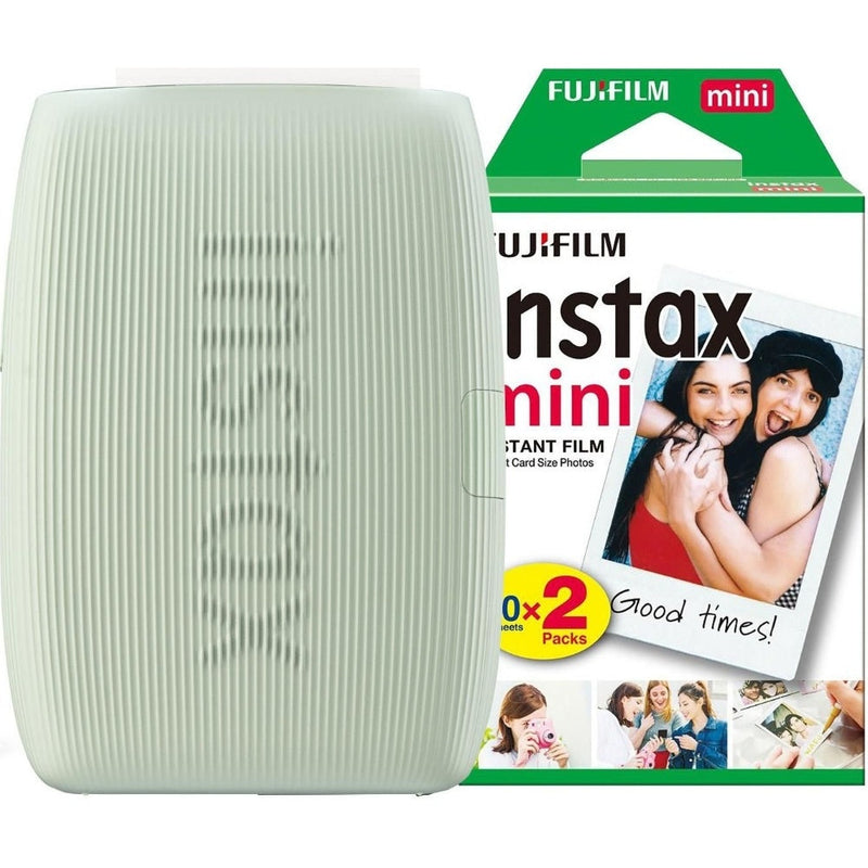 Fujifilm Instax Mini Link 3 Wireless Smartphone Photo Printer - Green - Printer & 20 Shot Pack
