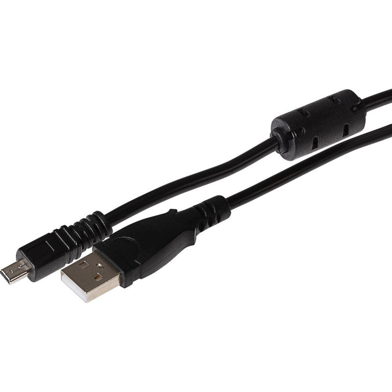 PRAKTICA USB-A 2.0 to 8 Pin Mini USB Camera Charging Cable - Black, 3m