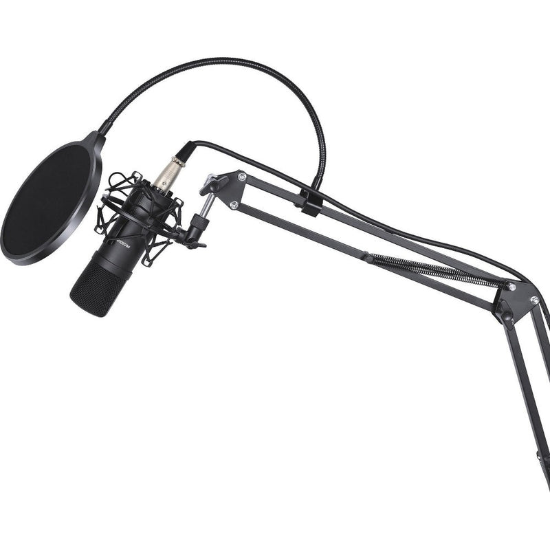 ProSound XLR to 3.5mm Microphone with Boom Arm Kit Condenser Cardioid Polar Pattern