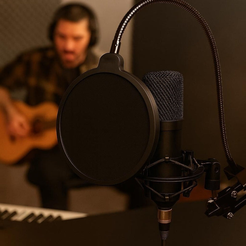 ProSound XLR to 3.5mm Microphone with Boom Arm Kit Condenser Cardioid Polar Pattern