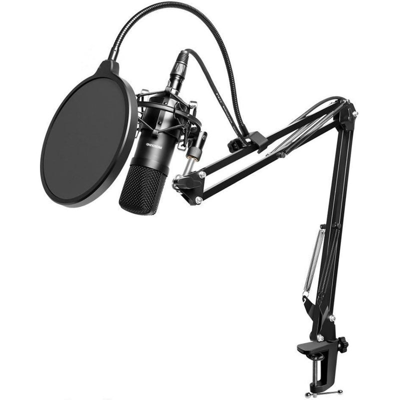ProSound XLR Microphone with Boom Arm Kit Professional Cardioid Polar Pattern