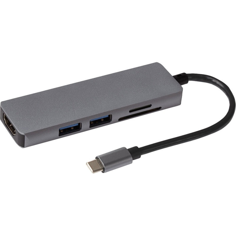 Maplin USB-C Multiport Hub 2x USB-A 3.0 HDMI SD Card Reader