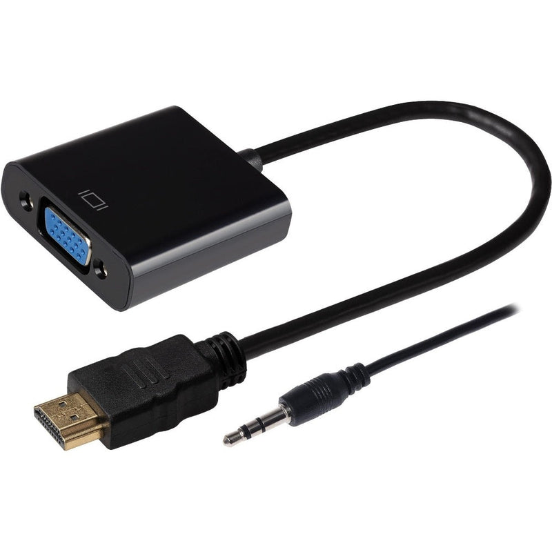 Maplin HDMI to VGA Female + 3.5mm Audio Jack Port Adapter 10cm Cable