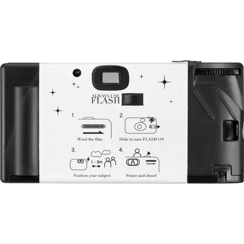 PRAKTICA Single Use Disposable Colour Film Camera with Flash - Wedding White - Single