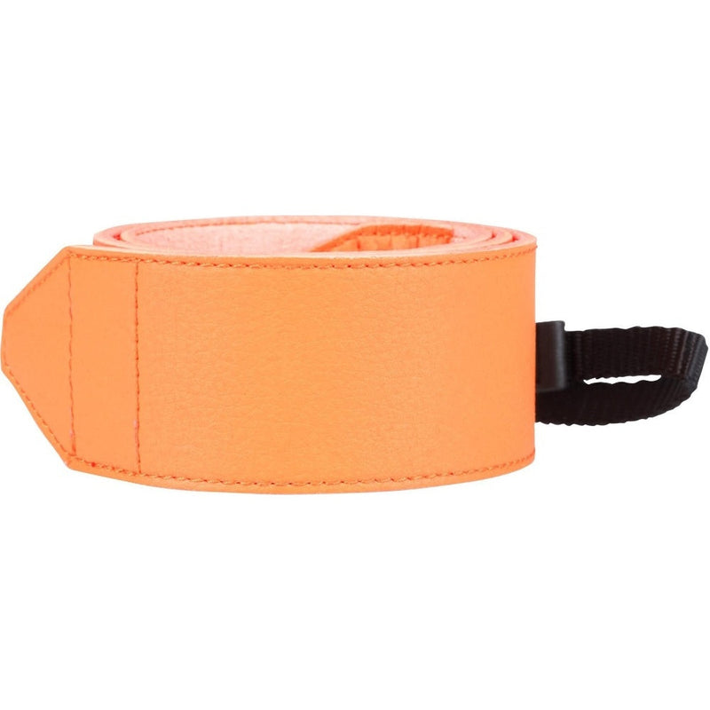 PRAKTICA Genuine Leather Camera Neck Strap 100mm Wide x 40mm - Orange