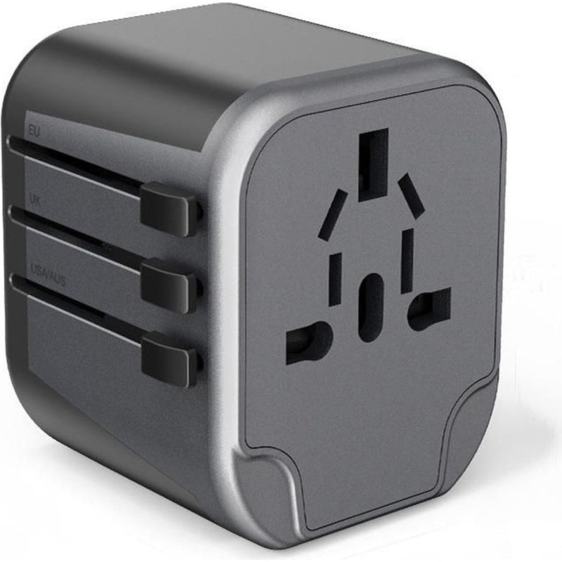Maplin Worldwide Travel Adapter Wall Charger with 2x USB-A Ports - Pack of 2