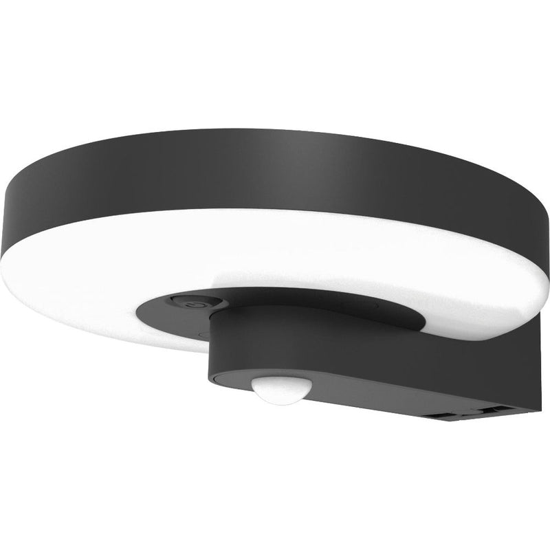 4lite Arundel Solar IP44 Die-Cast Aluminium LED Outdoor Wall Light with Built in PIR Motion Sensor - Pack of 2
