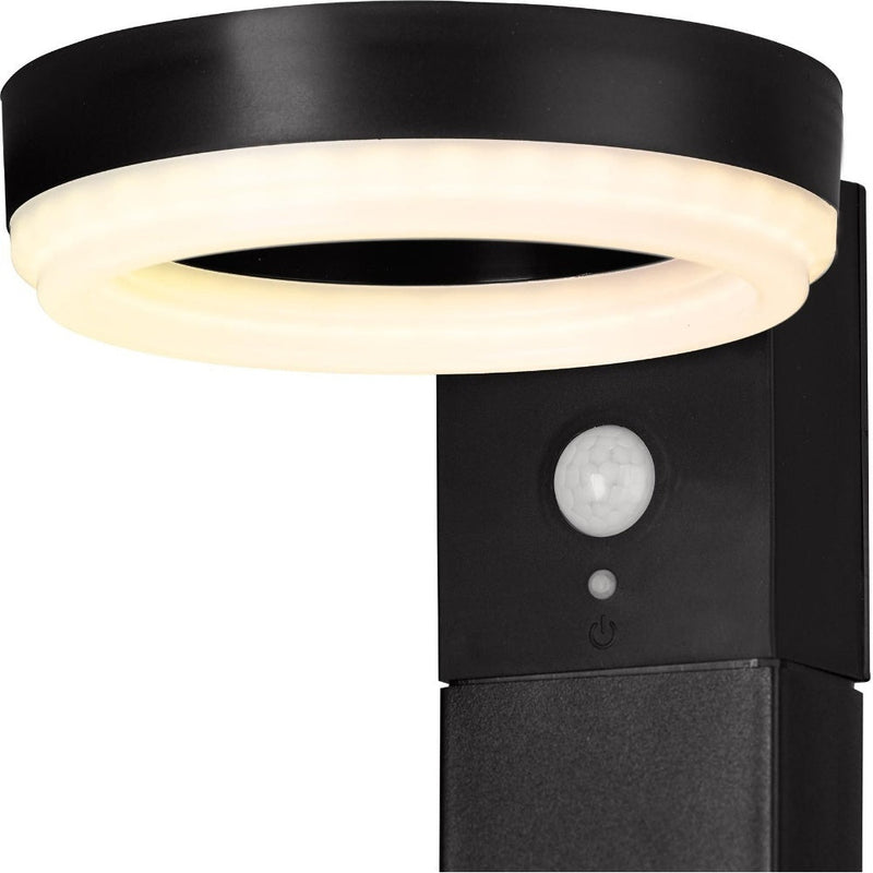 4lite Antheia Solar IP54 Die-Cast Aluminium LED Outdoor Step Light with Built in PIR Motion Sensor - Pack of 2