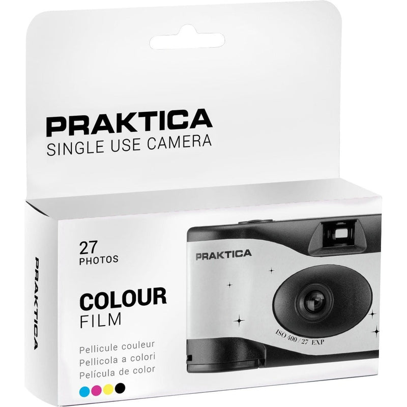 PRAKTICA Single Use Disposable Colour Film Camera with Flash - Wedding White - Pack of 10
