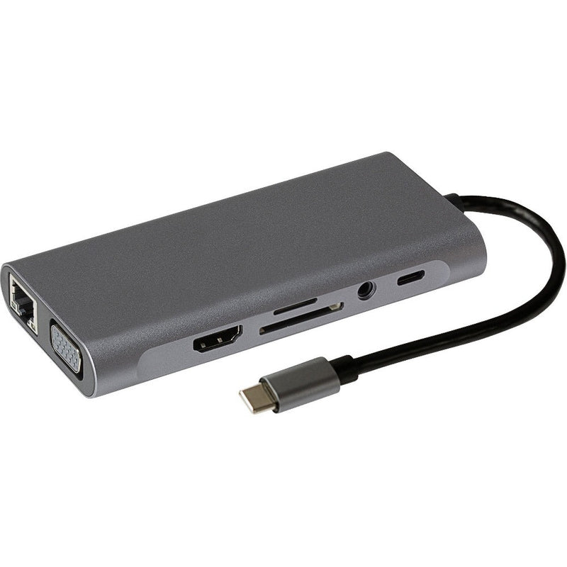 Maplin USB-C Multiport Hub 4x USB-A, HDMI, RJ45, USB-C PD, VGA, SD Card Reader