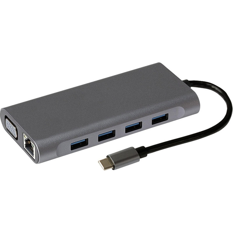 Maplin USB-C Multiport Hub 4x USB-A, HDMI, RJ45, USB-C PD, VGA, SD Card Reader