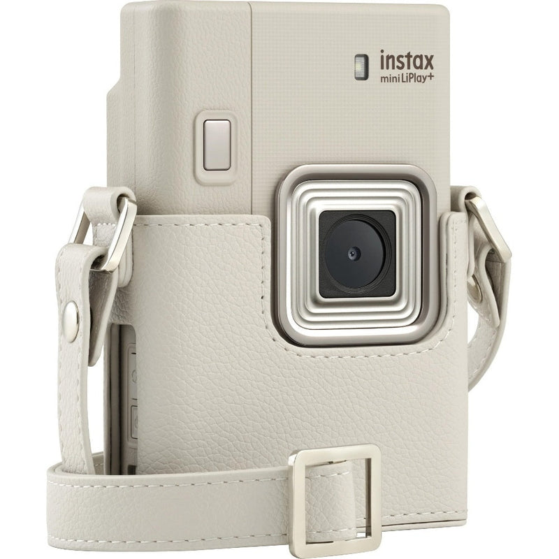 Fujifilm Instax Mini LiPlay Plus Hybrid Instant Camera - Beige - Camera & 20 Shot Pack