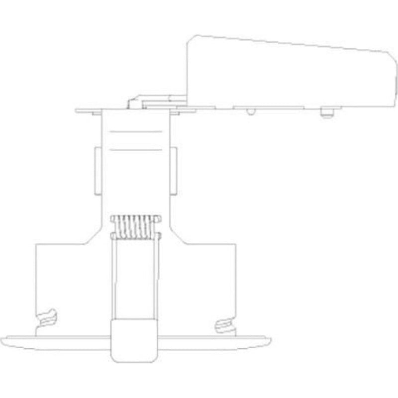 4lite IP20 GU10 Fire-Rated Downlight - Chrome - Single