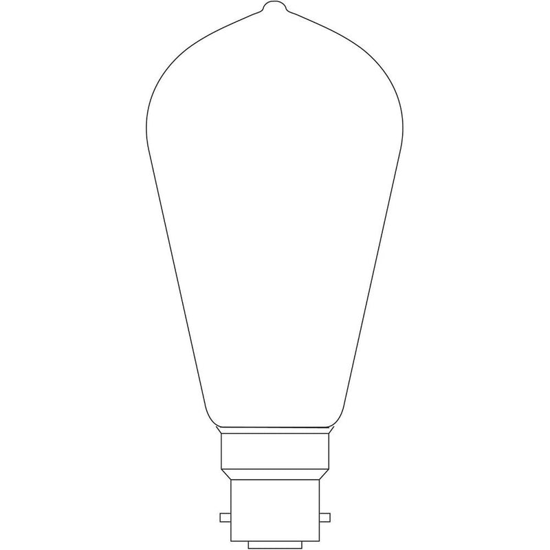 4lite WiZ Connected ST64 Smoky White WiFi LED Smart Bulb - B22 Bayonet - Single
