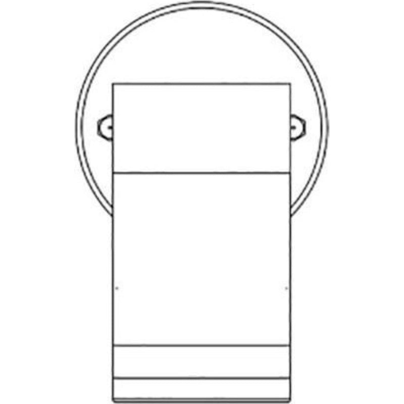 4lite Marinus GU10 Single Direction Outdoor Wall Light without PIR - Anthracite - Single