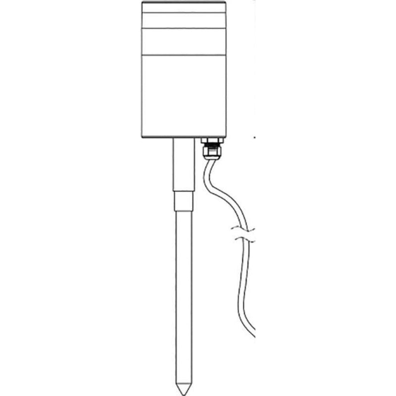 4lite Marinus GU10 Outdoor Garden Spike Light - Stainless Steel - Single