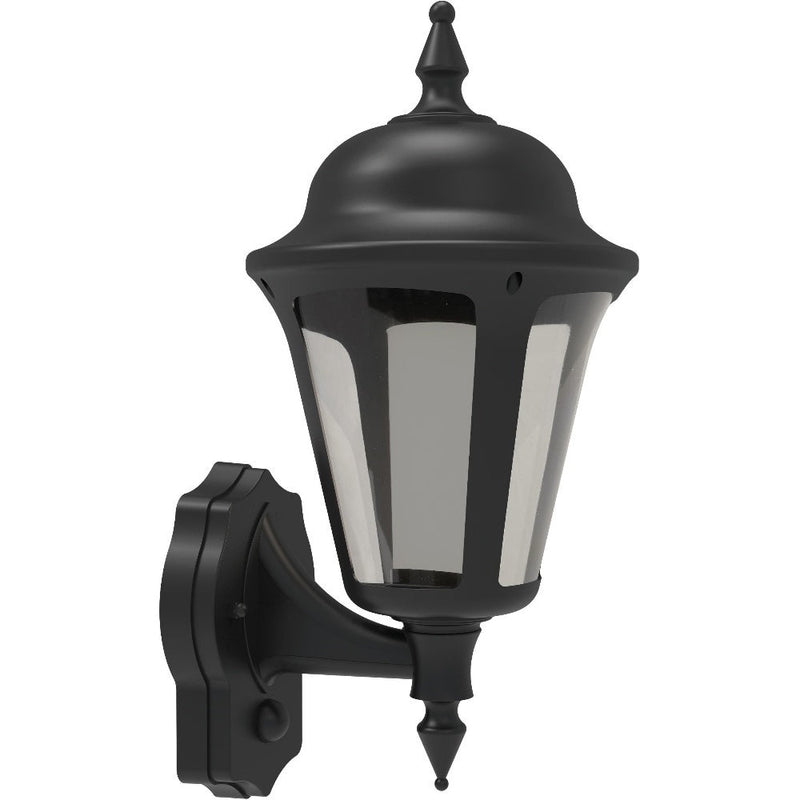 4lite Contemporary IP65 LED Lantern with PIR Sensor - Black