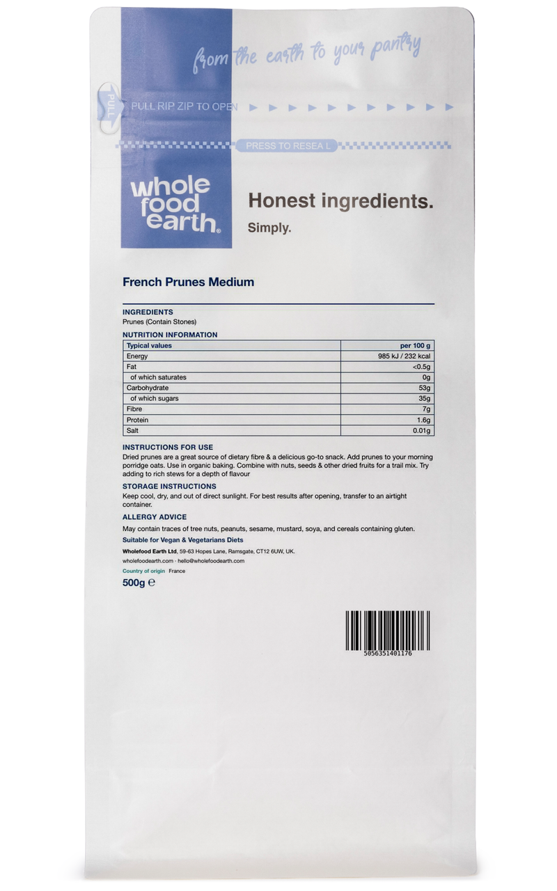 French Prunes Medium Unsorbated
