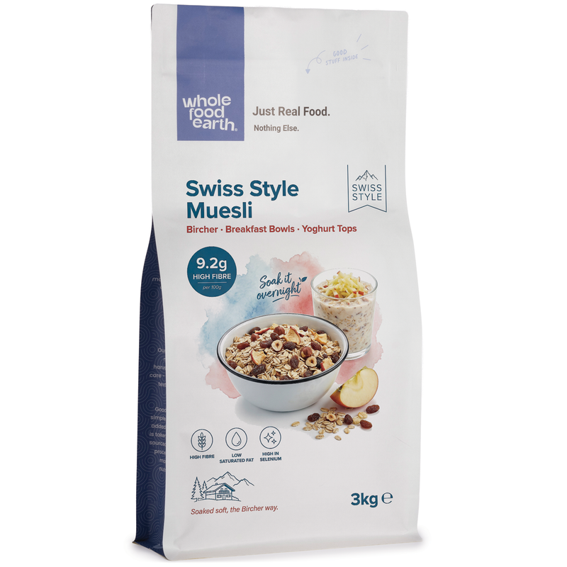 Swiss Style Muesli - A Blend of Flakes with Dried Fruit & Nuts