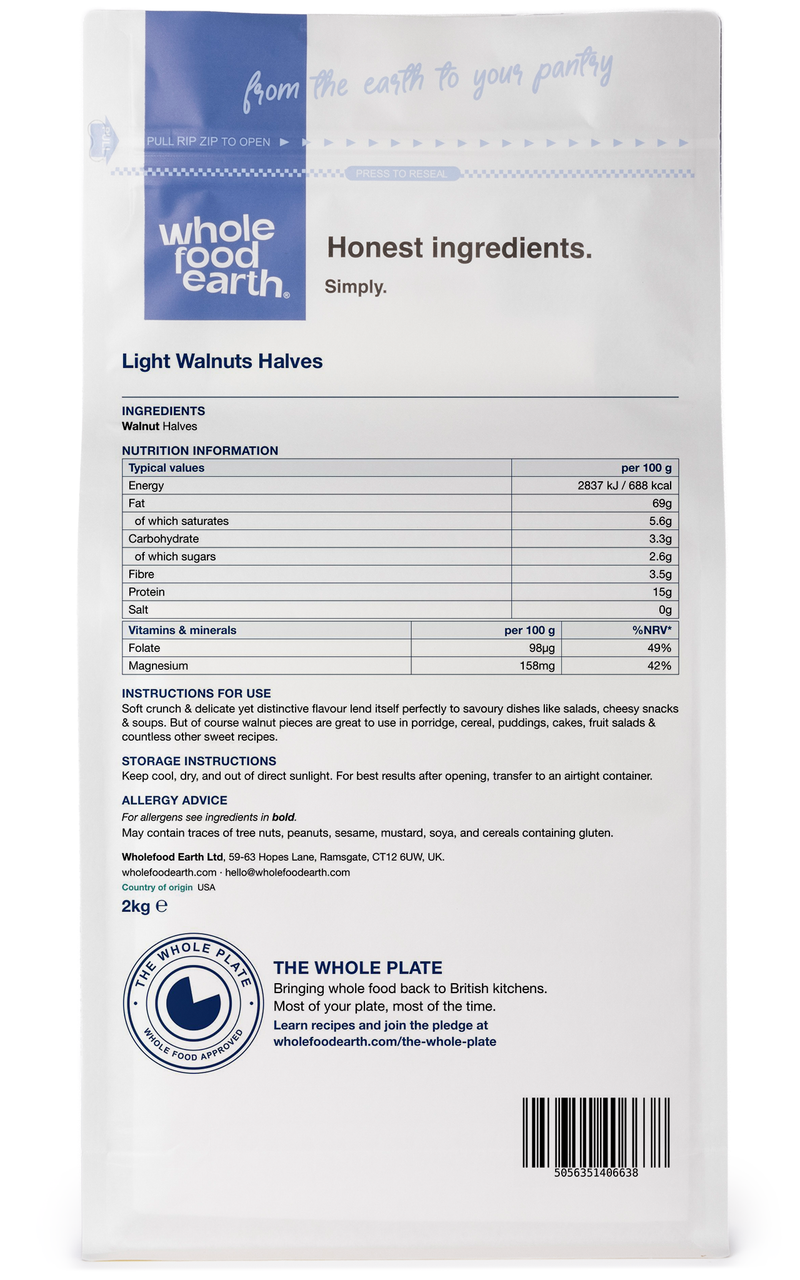 Light Walnuts - 80% Halves