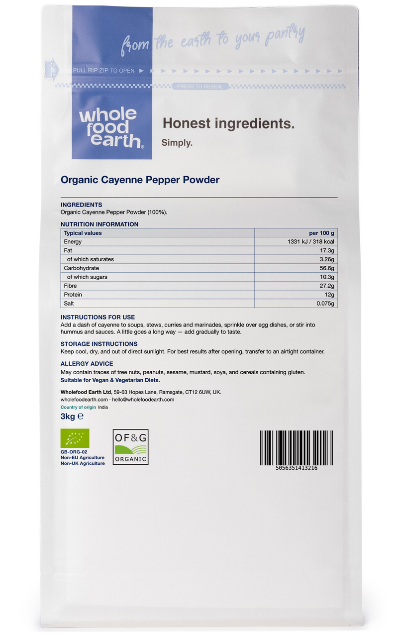 Organic Cayenne Pepper Powder