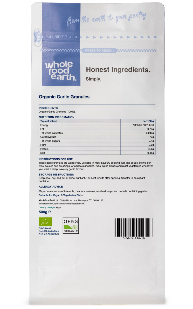 Organic Garlic Granules