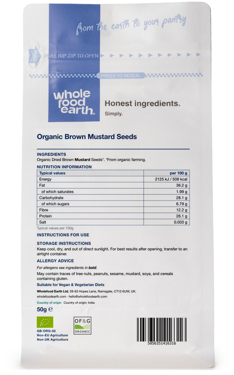 Organic Brown Mustard Seeds
